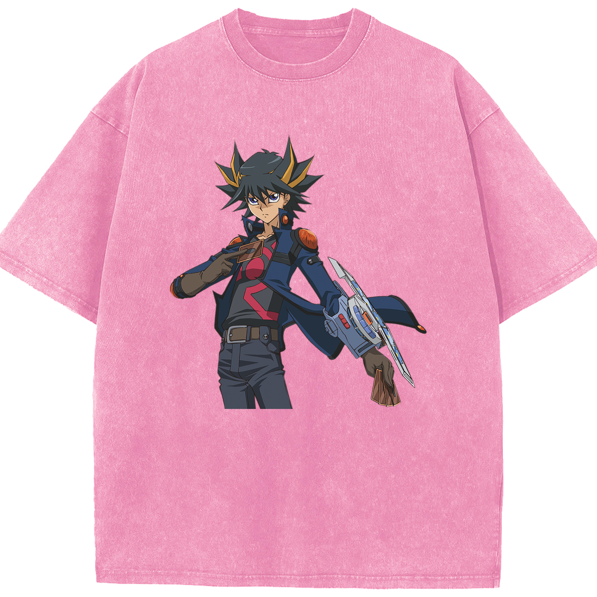 （画像用） 遊☆戯☆王 Yu-Gi-Oh! 綿100% ヴィンテージ風 半袖Tシャツ（フロントプリント）